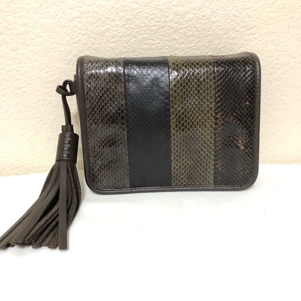 ALLSAINTS Bansho Snakeskin Chain Shoulder Bag Striped